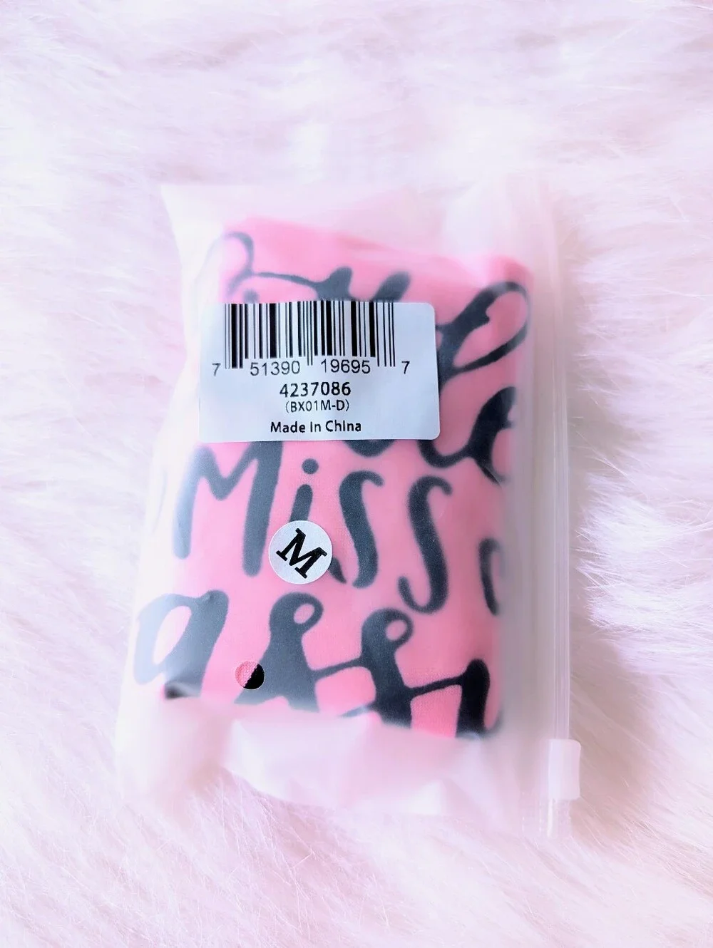 Cutebone Dog Graphic Tee, Little Miss Sassy Pants, New, Medium, Pink Black